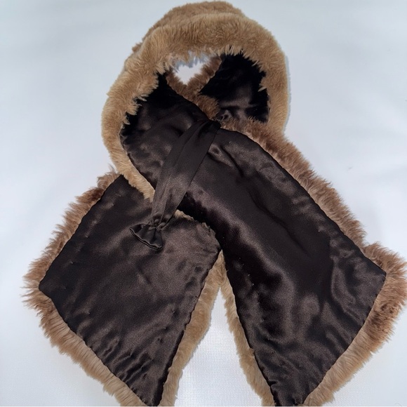 Vintage Luxurious Brown Fur collar by Sam Skurow Reliable furrier Norwood - Picture 4 of 7